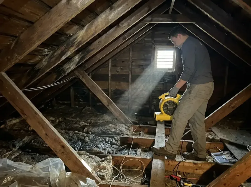 attic-water-damage-drying-proc-007 — frequently asked questions, Emergency Water Extraction & 24/7 Flood Response in Frederi…